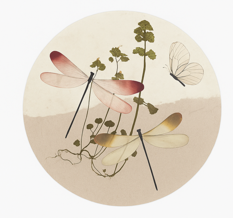 Vinil podovi blagovaonica prešani kolaž prirode - TenStickers