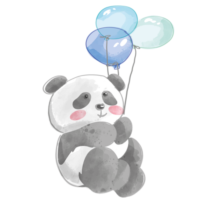 Vinil podovi životinja za bebice s balonima - TenStickers