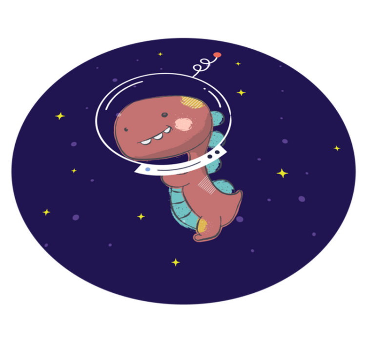 Vinil podovi životinja t-rex iz svemira - TenStickers