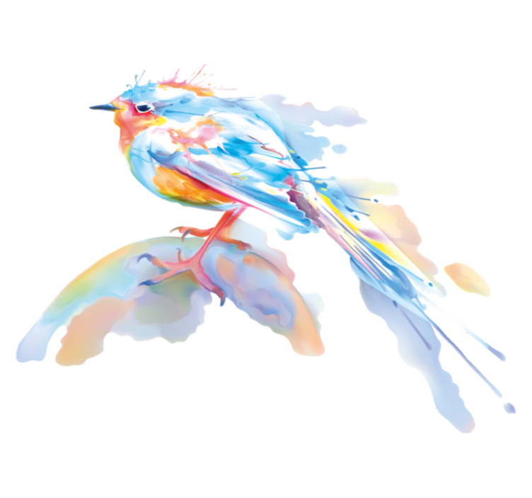 Vinil podovi životinja ptice na splavu - TenStickers