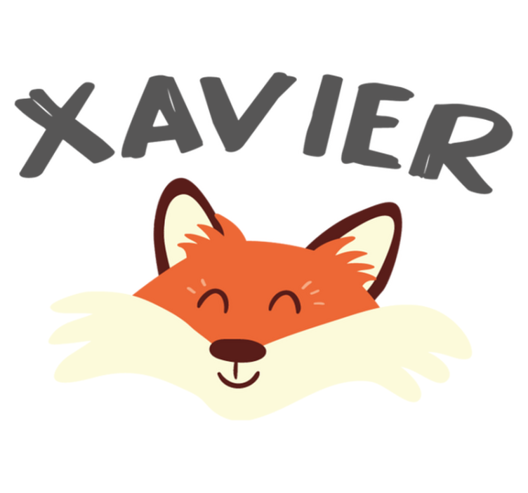 Vinil podovi životinja s veselim lisicom - TenStickers