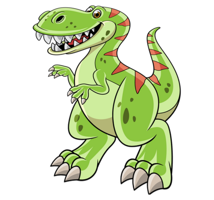 Vinil podovi životinja s crtanjem tiranosaura reksu - TenStickers