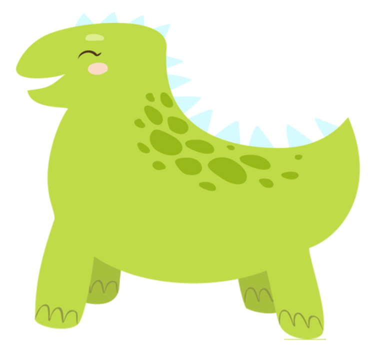 Vinil podovi životinja s veselom dinosaurčkom likom - TenStickers