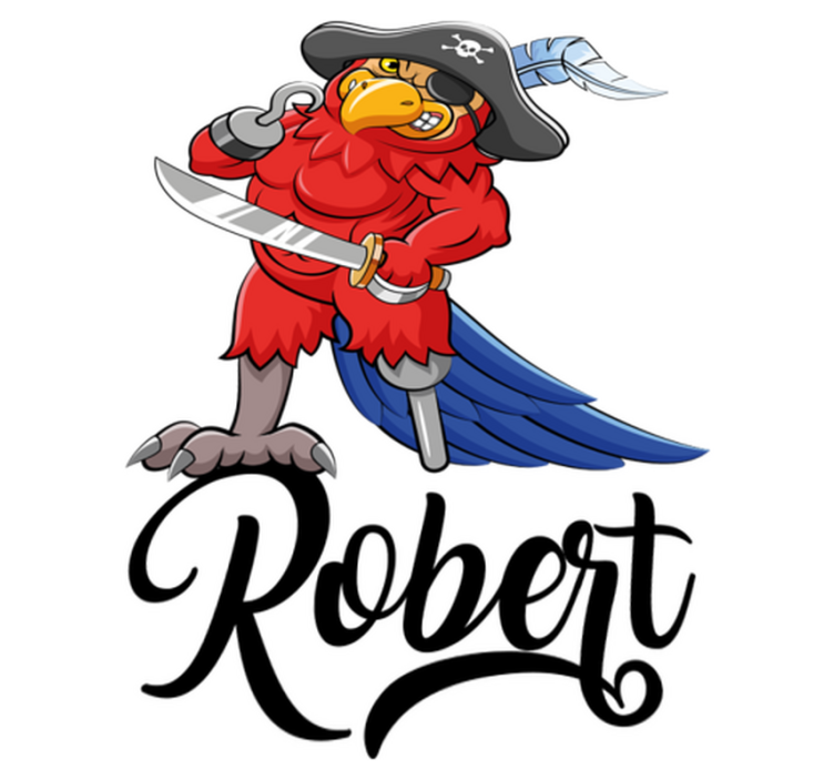 Vinil podovi životinja buccaneer papiga figura - TenStickers