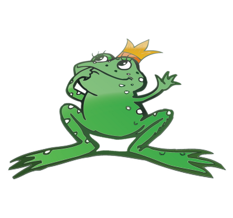 Vinil podovi životinja kraljica žaba - TenStickers