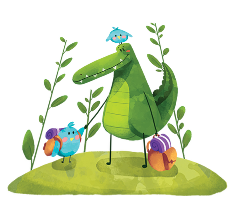 Vinil podovi životinja prijatelji iz jezera - TenStickers