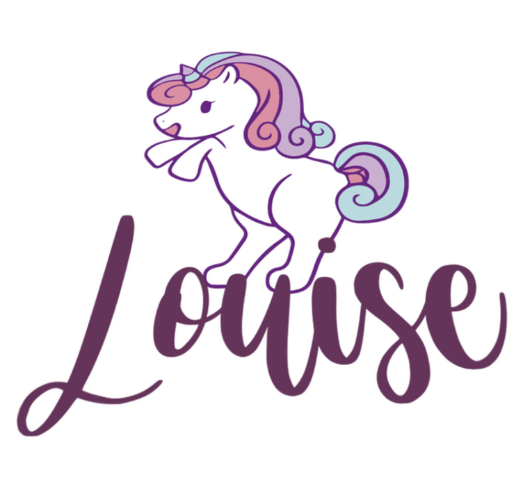 Vinil podovi životinja smiješni mali jednorog - TenStickers