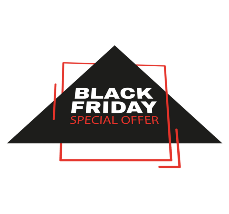 Vinilni tepih black friday znak - TenStickers
