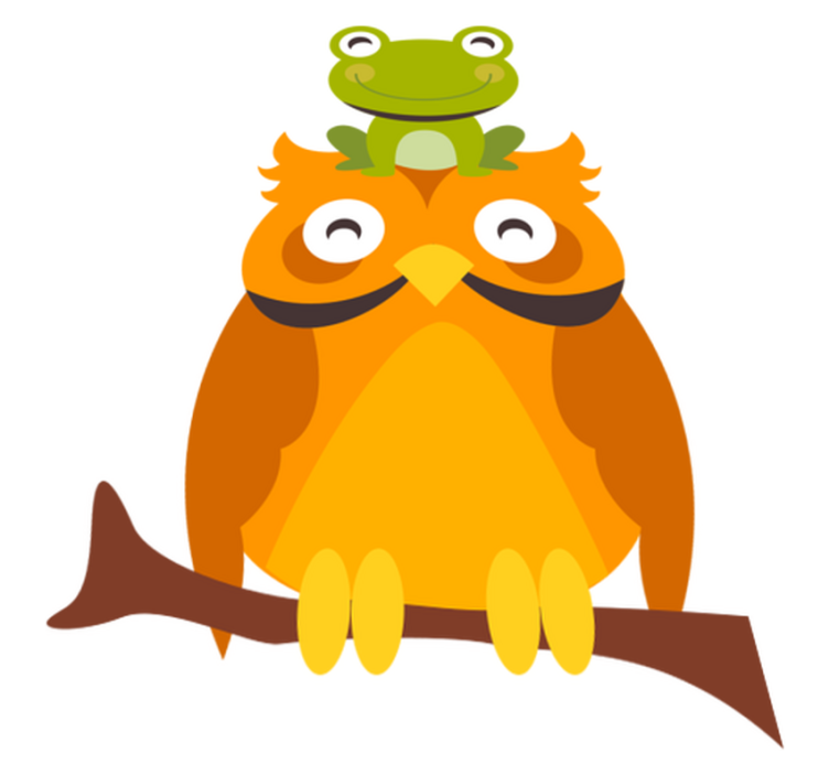 Vinil podovi životinja s maštovitim likovima - TenStickers