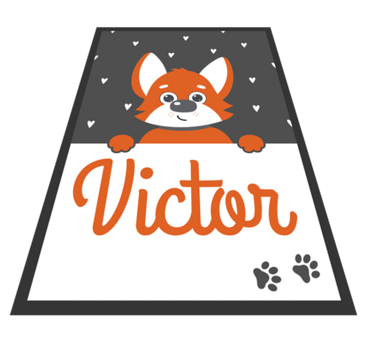 Vinil podovi životinja poster za djecu s imenom - TenStickers