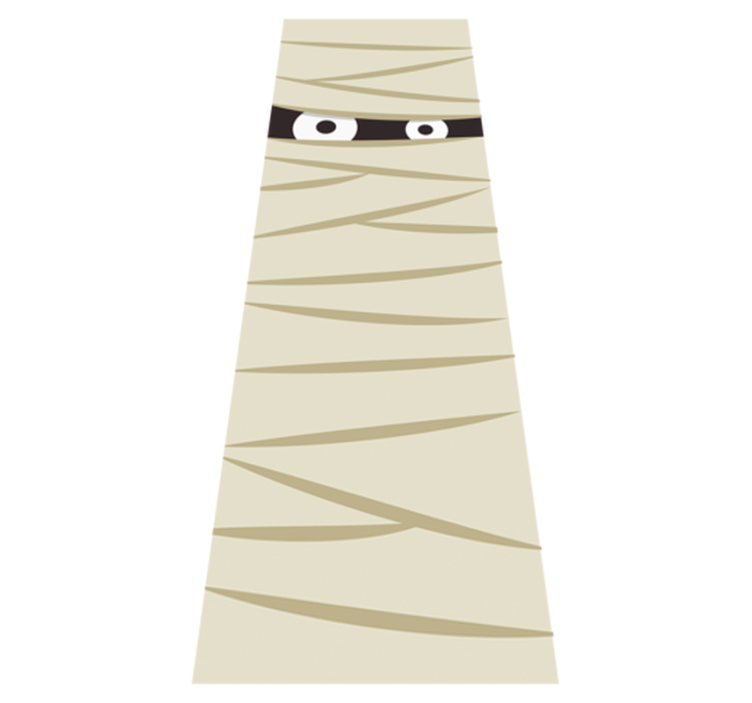 Vinil podovi noć vještica oči mumije - TenStickers