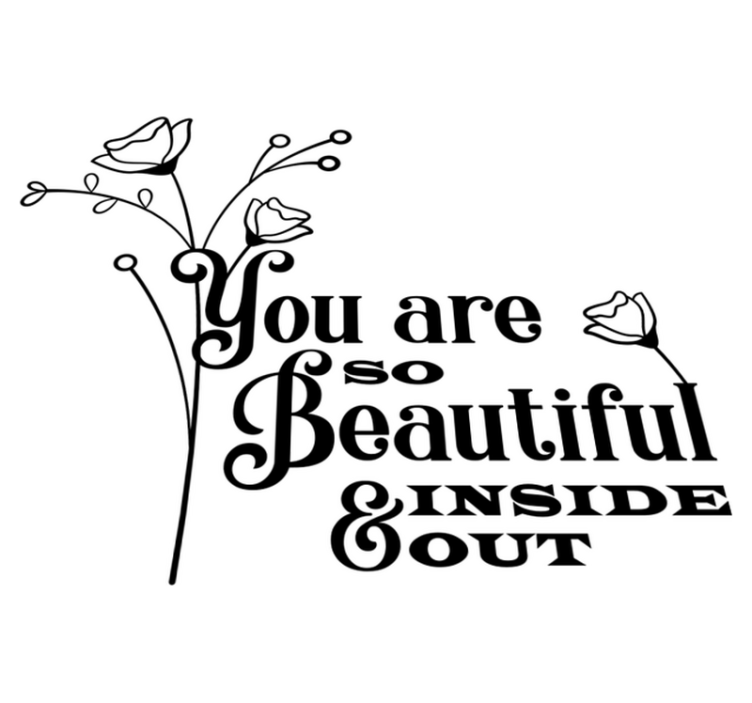 Vinil podovi cvijeće i biljke prekrasno cvijeće iznutra - TenStickers