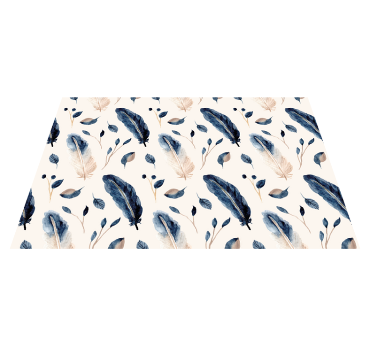 Vinil podovi cvijeće i biljke leteći listovi i perje - TenStickers