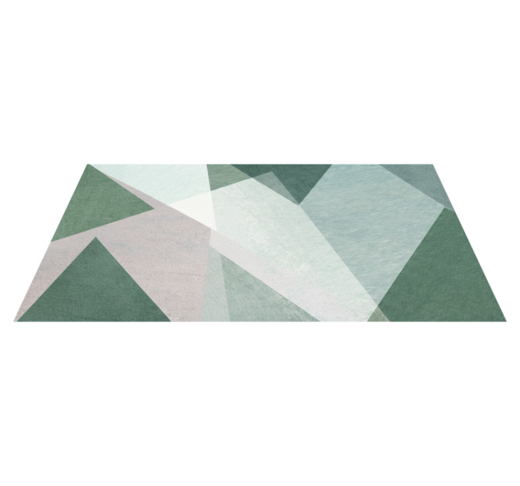 Vinil podovi geometrijski u boji mudre zelene - TenStickers