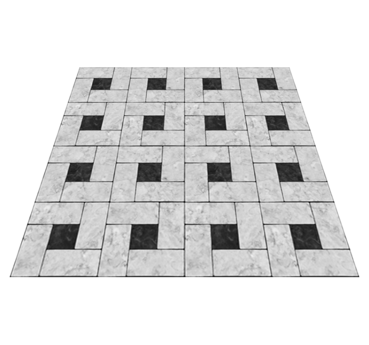 Vinil podovi blagovaonica sivi kamenasti pločice - TenStickers