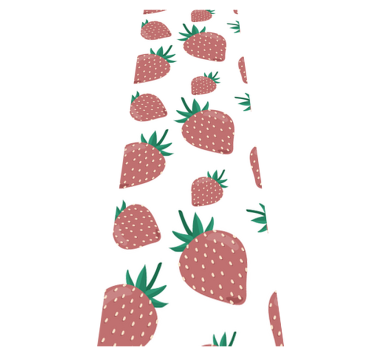 Vinil pod u kuhinji s šarenim uzorkom jagoda - TenStickers