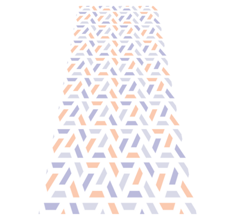 Vinil pod u kuhinji s nordijskim geometrijskim linijama - TenStickers