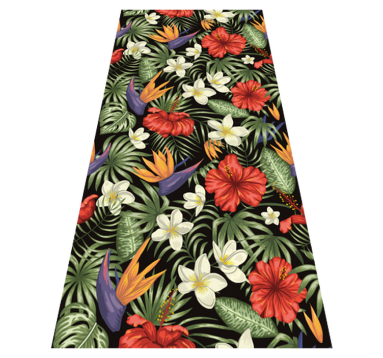 Vinil podovi cvijeće i biljke uzorak tropskih biljaka - TenStickers