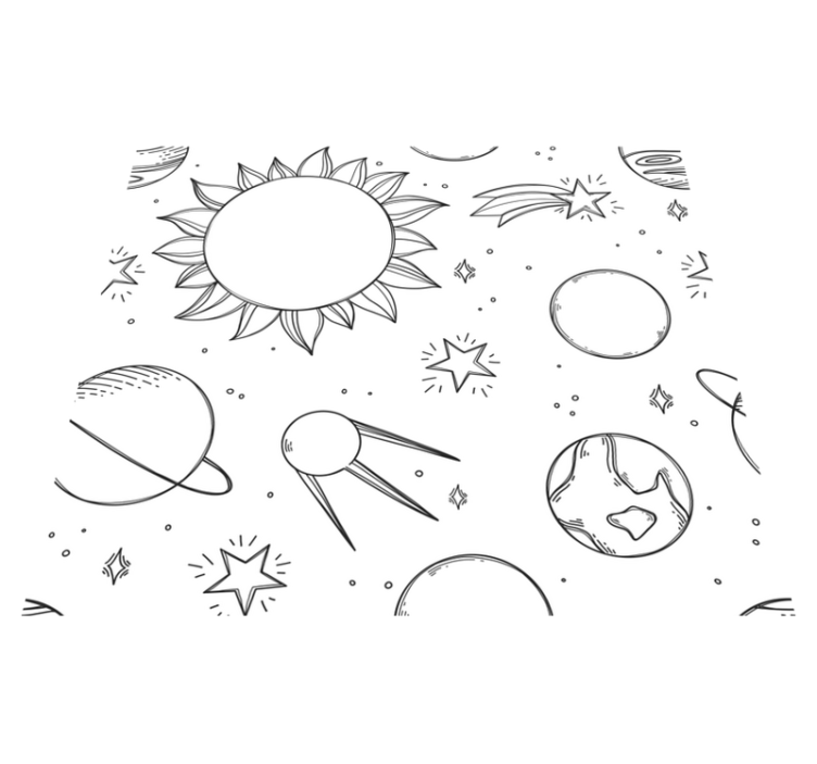 Vinil podovi zvijezde svemir u dječjoj verziji - TenStickers