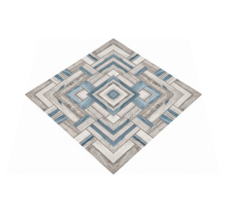 Vinil podovi dnevna soba rustikalne drvene pločice - TenStickers