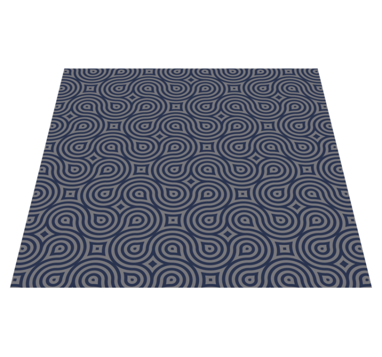 Vinil podovi geometrijski plavi geometrijski oblici - TenStickers