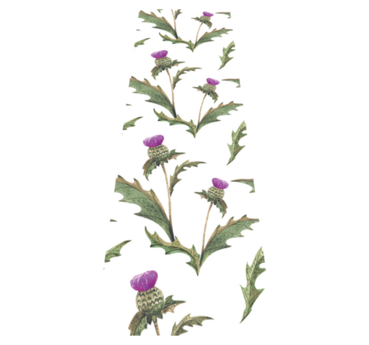 Vinil podovi spavaća soba Škotski čičak - TenStickers