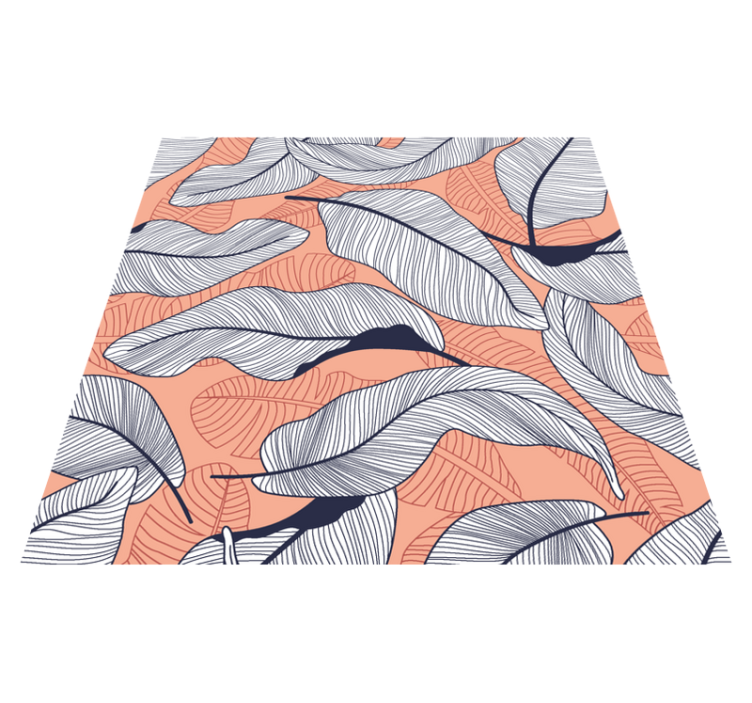 Vinil podovi spavaća soba s tropskim listovima - TenStickers