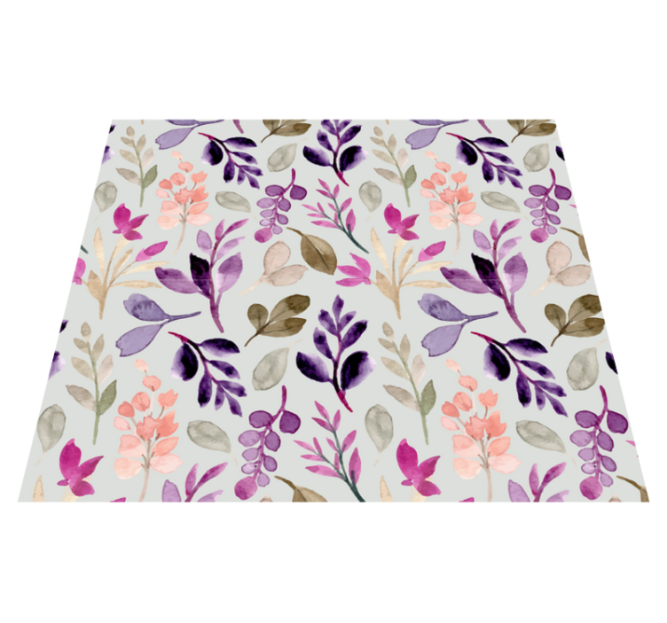 Vinil podovi spavaća soba u cvjetnim blagim bojama - TenStickers