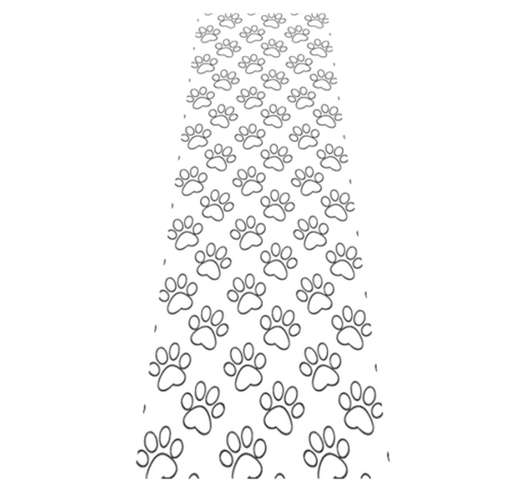 Vinil podovi spavaća soba s uzorkom mačjih šapa - TenStickers