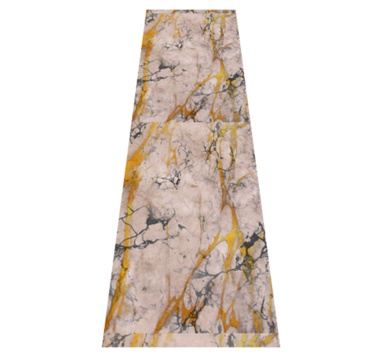 Vinil podovi spavaća soba u toplom zlatnom mramoru - TenStickers