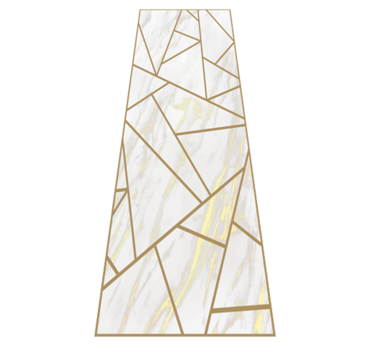 Vinil podovi spavaća soba mramorni geometrijski mozaik - TenStickers