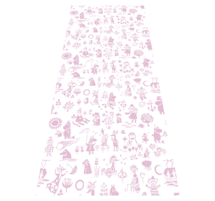 Vinil podovi spavaća soba pink moomi - TenStickers