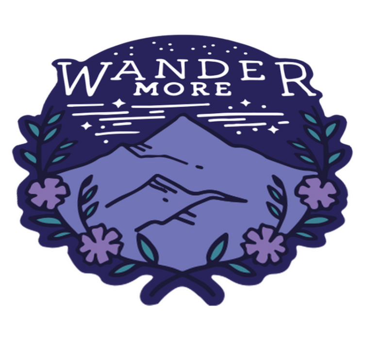 Vinil podovi priroda za planinarenje u brdima - TenStickers