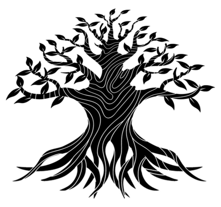 Vinil podovi priroda uzorak drvo života - TenStickers