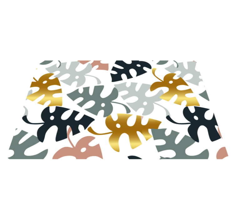 Vinil podovi priroda zlatno i šareno lišće - TenStickers