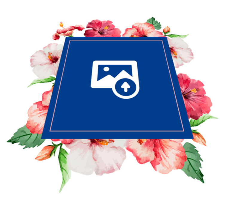 Vinil podovi priroda hibiskus cvjetni dizajn - TenStickers