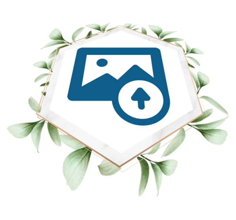 Vinil podovi priroda Žena s listovima - TenStickers