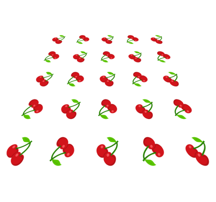 Vinil podovi priroda s uzorkom trešnje - TenStickers