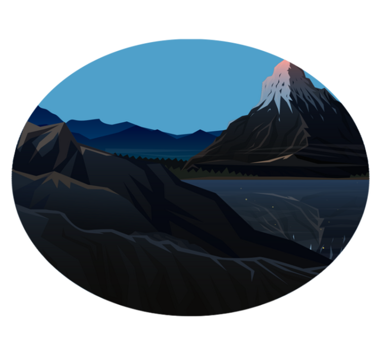 Vinil podovi priroda pogled na planinske pejzaže - TenStickers