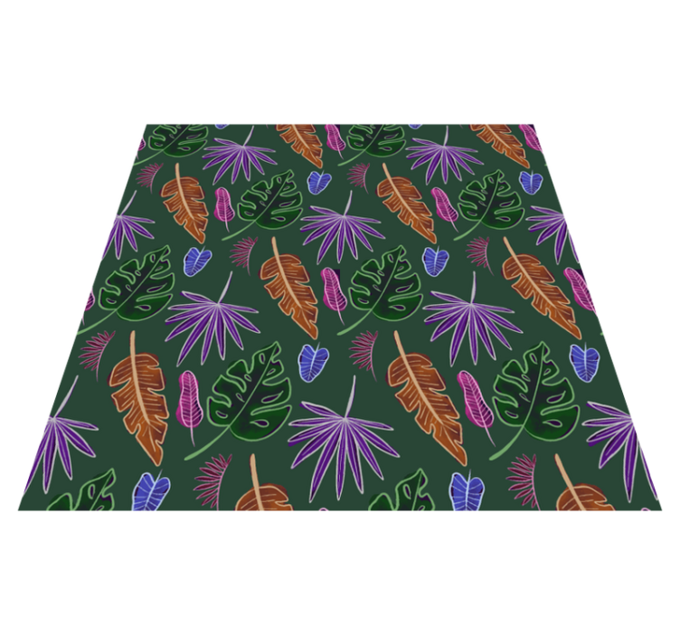 Vinil podovi cvijeće i biljke geometrijski neon ekran - TenStickers