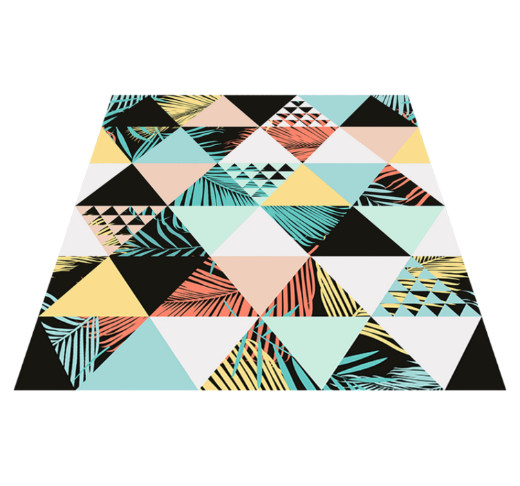 Vinil podovi geometrijski trokutovi iz džungle - TenStickers