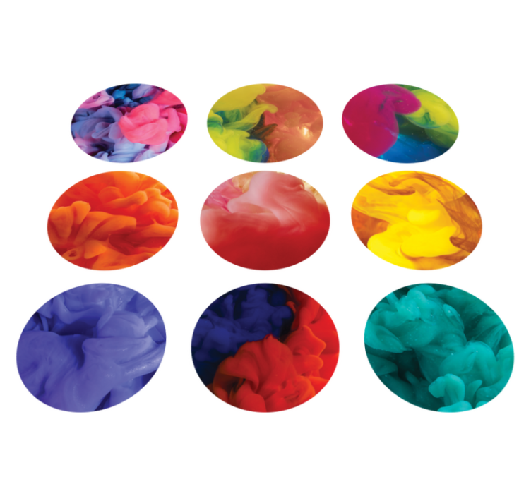 Vinil podovi geometrijski set šarenih naljepnica - TenStickers