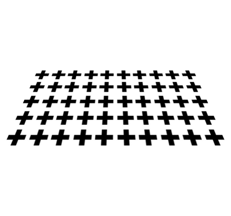 Vinil podovi geometrijski crno-bijeli križevi - TenStickers