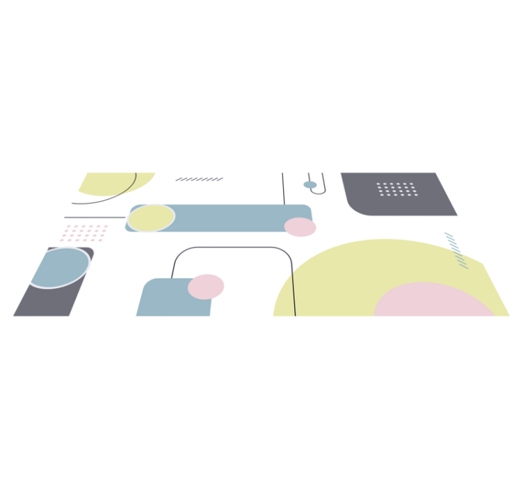 Vinil podovi geometrijski pastelne boje - TenStickers