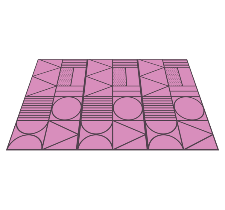 Vinil podovi geometrijski u ružičastoj i sivoj boji - TenStickers