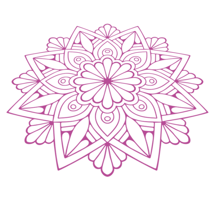 Vinil podovi geometrijski s bogatim botaničkim motivima - TenStickers