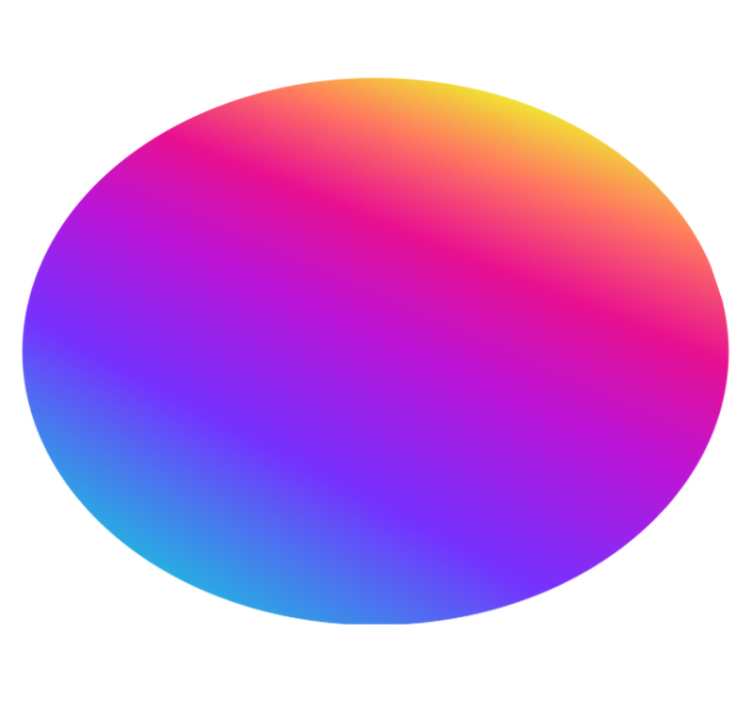 Vinil podovi geometrijski šareni gradijentni krug - TenStickers