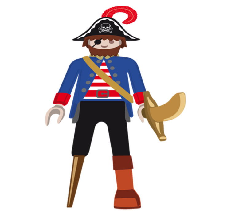 Vinil podovi djeca playmobil pirati za igru - TenStickers
