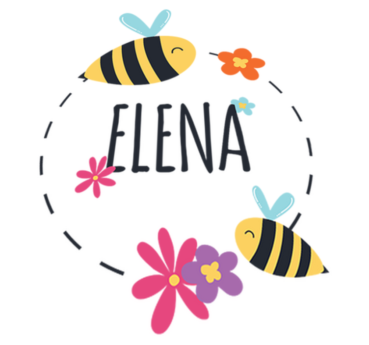 Vinil podovi djeca s personaliziranom proljetnom etiketom - TenStickers