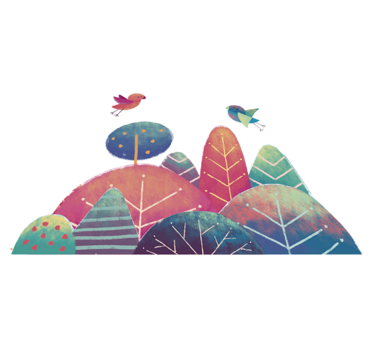 Vinil podovi djeca ptice u letu na stropu - TenStickers